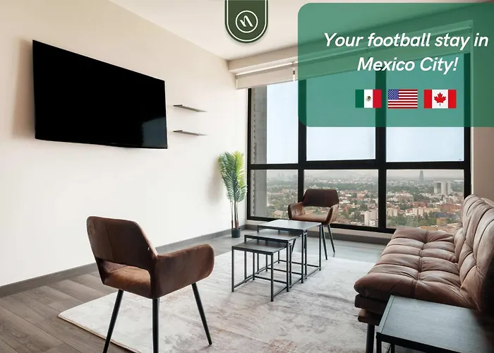 Сasa de vacaciones 1br In Polanco - Pool - Coworking - Cityview *