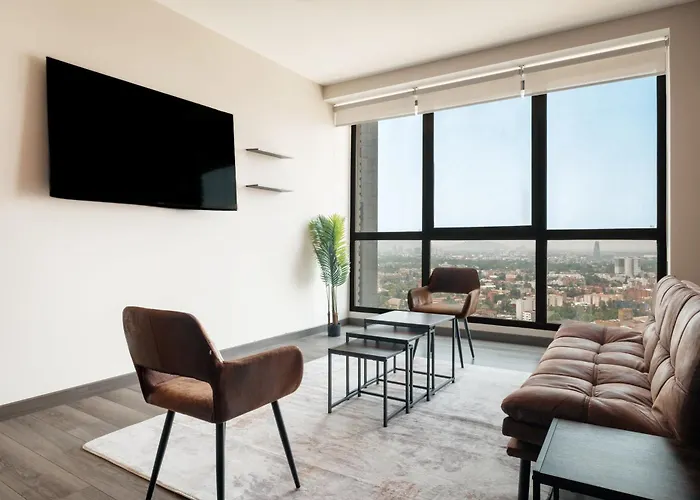 1br In Polanco - Pool - Coworking - Cityview Ferienhaus